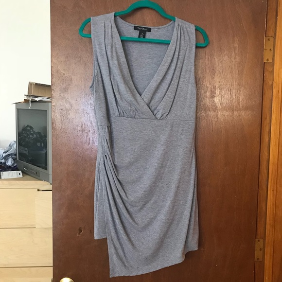 White House Black Market Tops - White House Black Market Low cut grey tunic